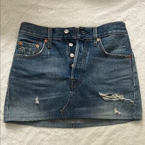 Levi's Blue Mini Skirt